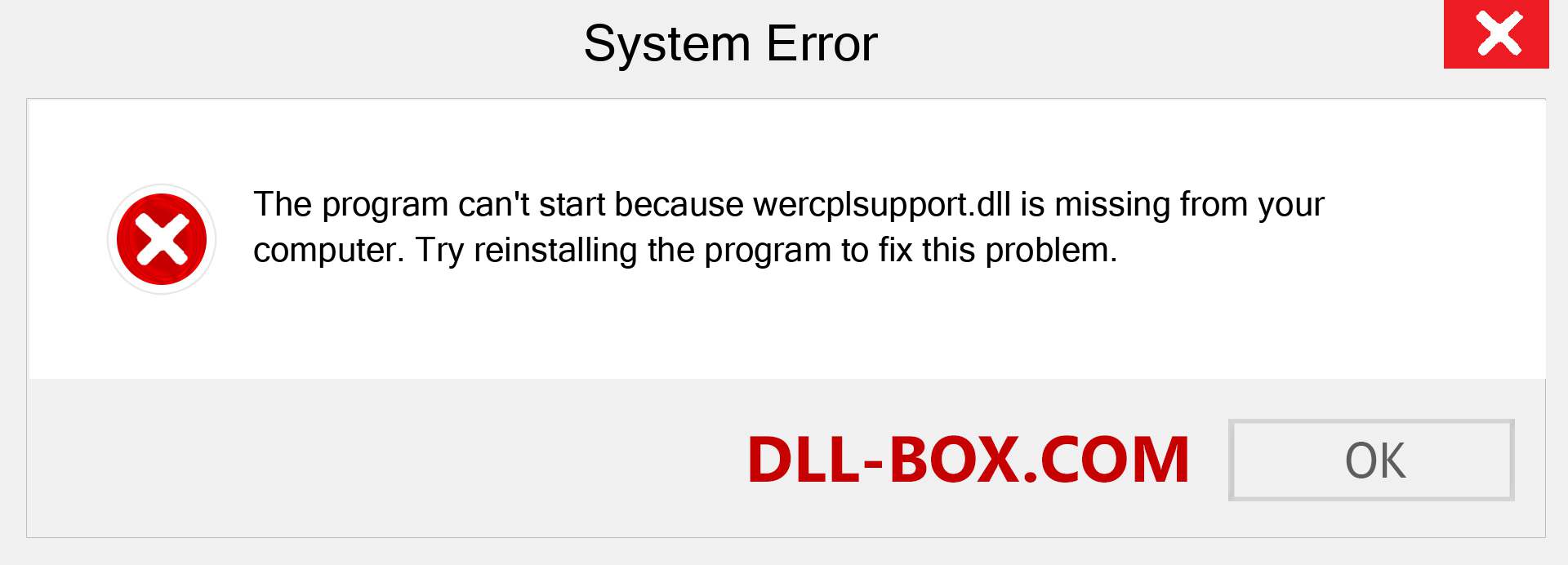  wercplsupport.dll file is missing?. Download for Windows 7, 8, 10 - Fix  wercplsupport dll Missing Error on Windows, photos, images